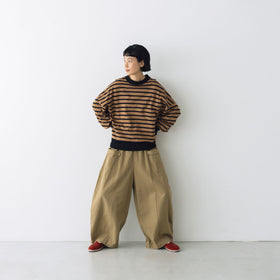 MAGALI ハイゲージコットン バスクボーダーカットソー