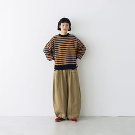 MAGALI ハイゲージコットン バスクボーダーカットソー