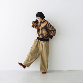 MAGALI ハイゲージコットン バスクボーダーカットソー