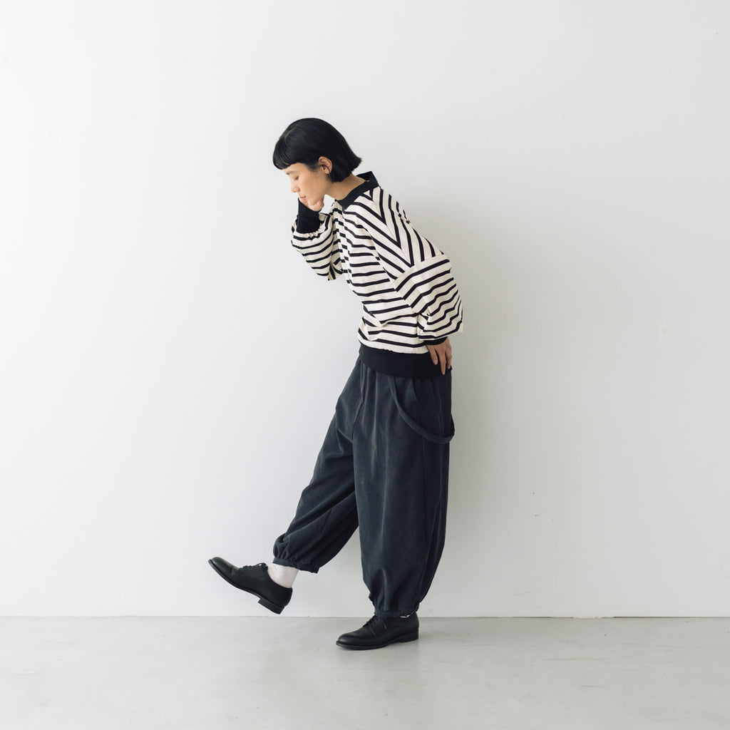 MAGALI ハイゲージコットン バスクボーダーカットソー