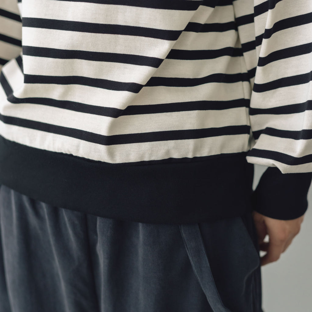 MAGALI ハイゲージコットン バスクボーダーカットソー