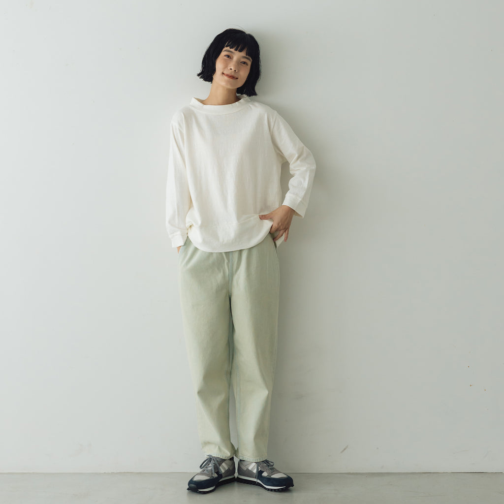 TISSU コットンデニム イージーテーパードパンツ