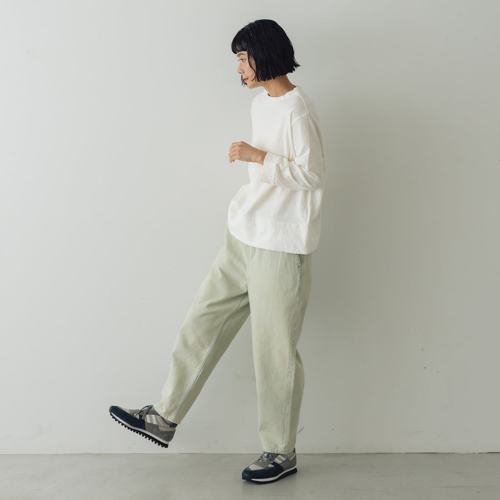 TISSU コットンデニム イージーテーパードパンツ