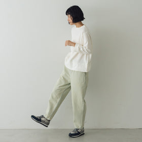 TISSU コットンデニム イージーテーパードパンツ