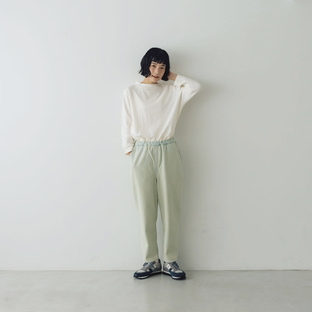 TISSU コットンデニム イージーテーパードパンツ