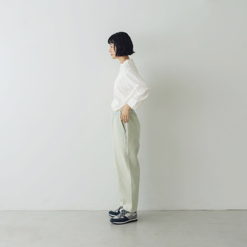 TISSU コットンデニム イージーテーパードパンツ