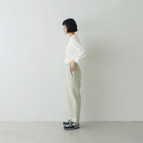 TISSU コットンデニム イージーテーパードパンツ
