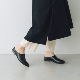 UNIVERSAL SEVEN USAコットン リネンコンボギャザースリーブワンピース