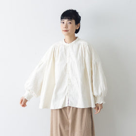 UNIVERSAL TISSU 親子コーデュロイ シャーリングブラウス