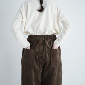 UNIVERSAL SEVEN 親子コーデュロイ ギャザーパンツ