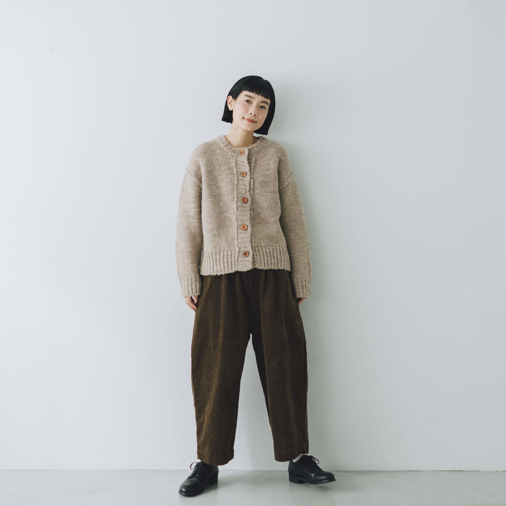 comm. arch. ハンドフレームド チャンキー カーディガン