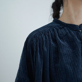 UNIVERSAL TISSU 親子コーデュロイ シャーリングブラウス