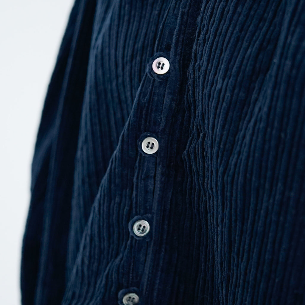 UNIVERSAL TISSU 親子コーデュロイ シャーリングブラウス