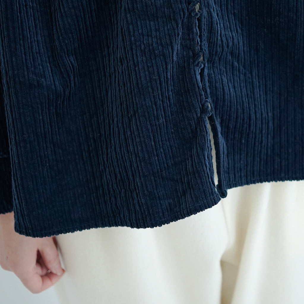 UNIVERSAL TISSU 親子コーデュロイ シャーリングブラウス