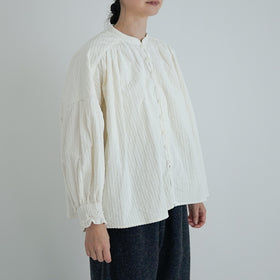 UNIVERSAL TISSU 親子コーデュロイ シャーリングブラウス