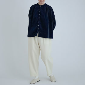 UNIVERSAL TISSU 親子コーデュロイ シャーリングブラウス