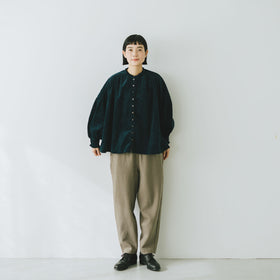 UNIVERSAL TISSU 親子コーデュロイ シャーリングブラウス