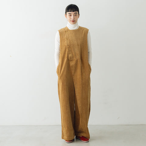 UNIVERSAL TISSU 親子コーデュロイ ラップサロペットパンツ