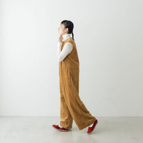 UNIVERSAL TISSU 親子コーデュロイ ラップサロペットパンツ