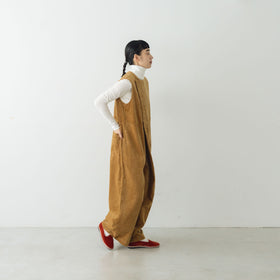 UNIVERSAL TISSU 親子コーデュロイ ラップサロペットパンツ