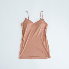 COCOONA SKINWEAR カップ入り Vキャミソール(アジャスター付き)