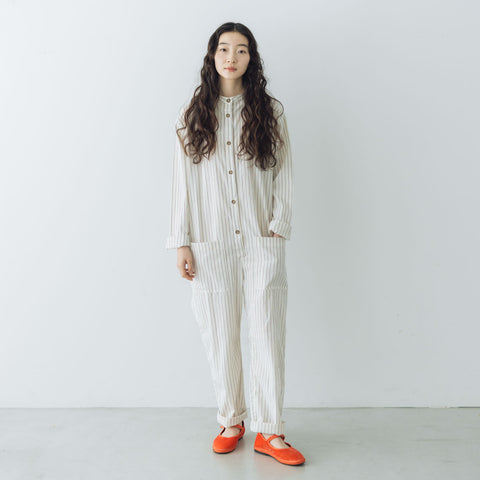 【SALE】Yarmo ウェアハウススーツ コットンリネンストライプ