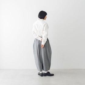 Yarmo ラッフルシャツ ダンガリー