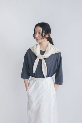 Yoli Silk cotton khadi scarf