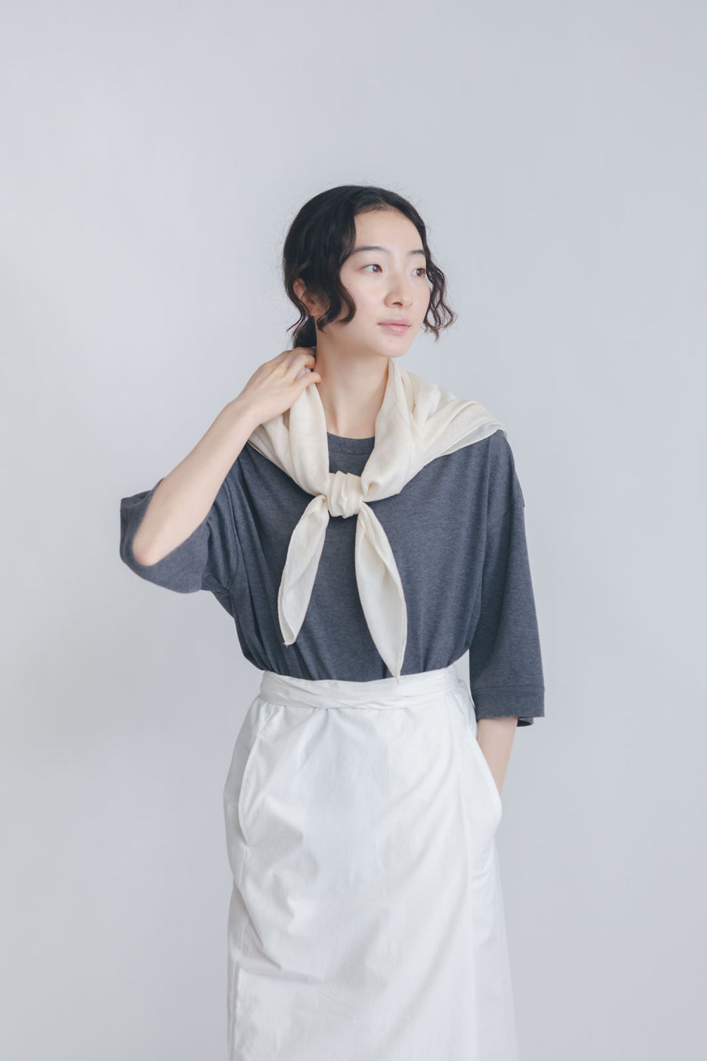 Yoli Silk cotton khadi scarf