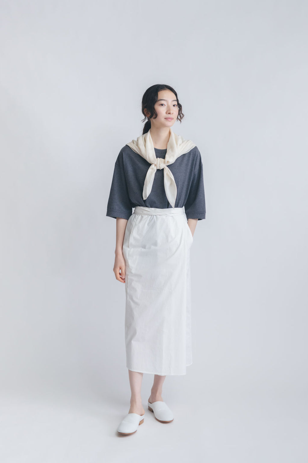 Yoli Silk cotton khadi scarf