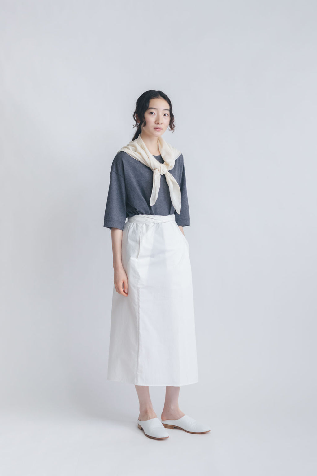 Yoli Silk cotton khadi scarf