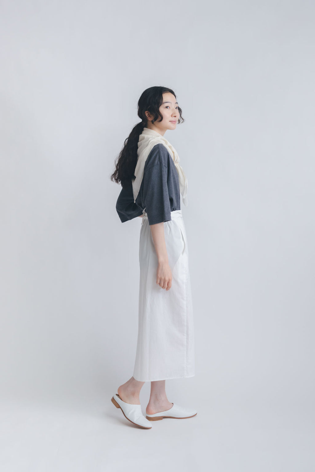 Yoli Silk cotton khadi scarf