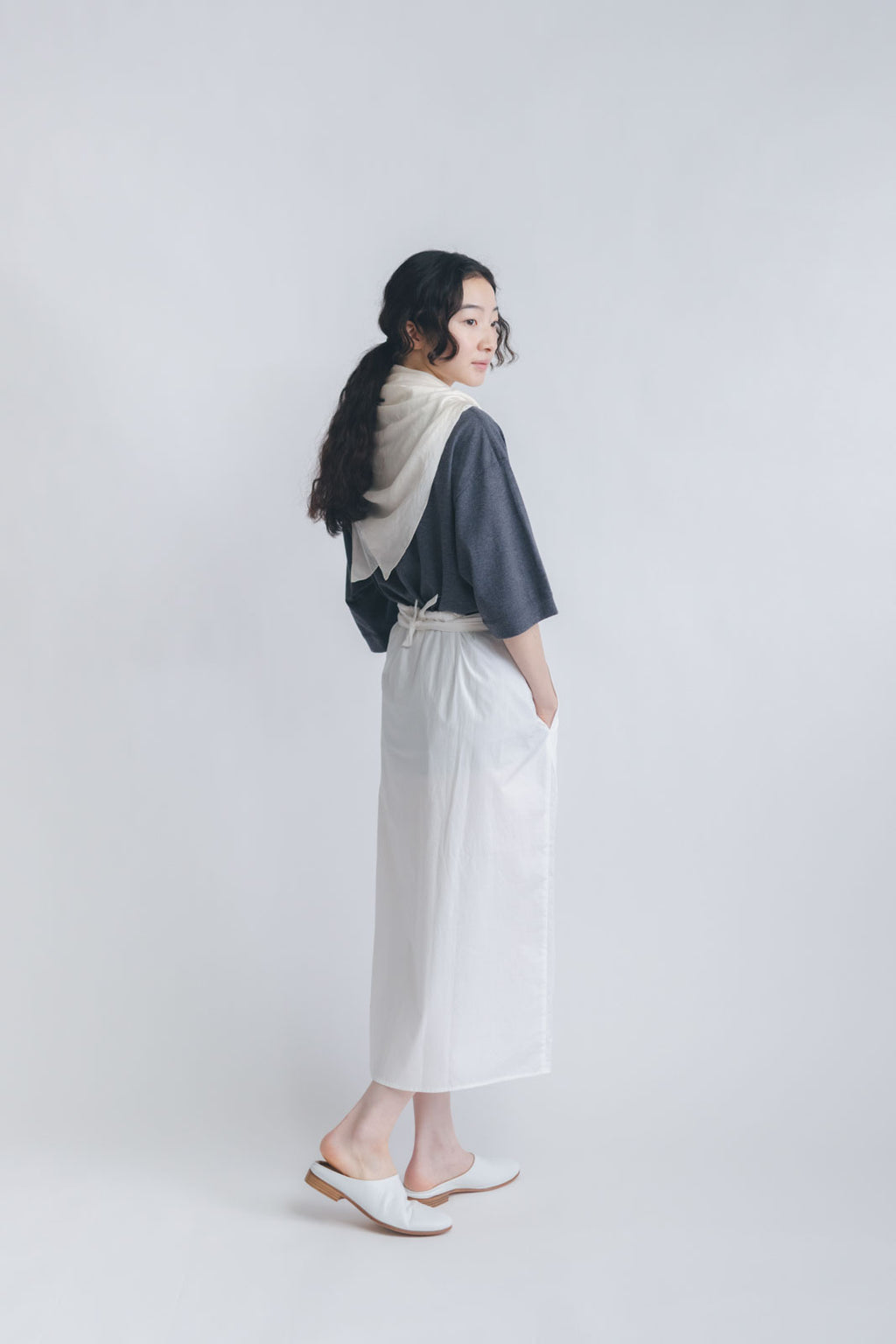 Yoli Silk cotton khadi scarf