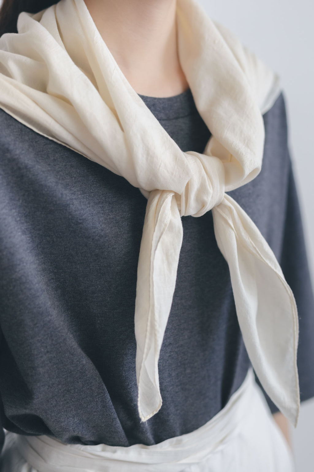 Yoli Silk cotton khadi scarf