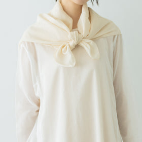 Yoli Cotton ramie scarf ベージュ