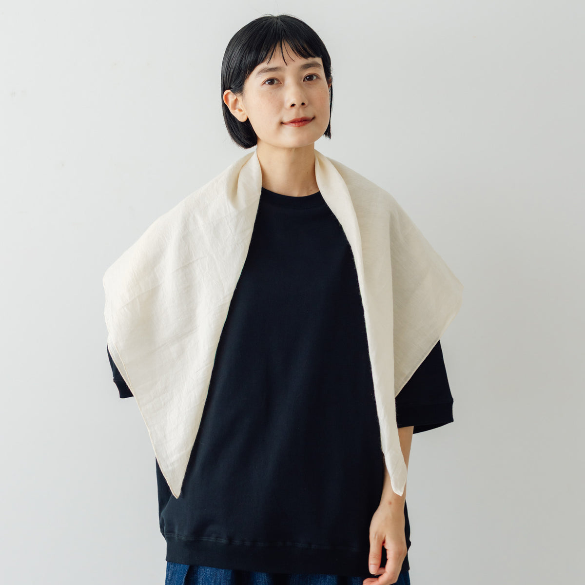 Yoli コットンラミースカーフ Yoli Cotton ramie scarf ベージュ ｜くらすこと公式オンラインストア