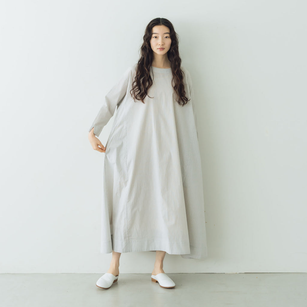 Yoli Check boatneck onepiece ベージュ