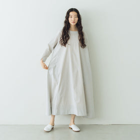 Yoli Check boatneck onepiece ベージュ