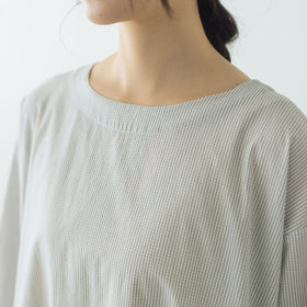 Yoli Check boatneck onepiece ベージュ