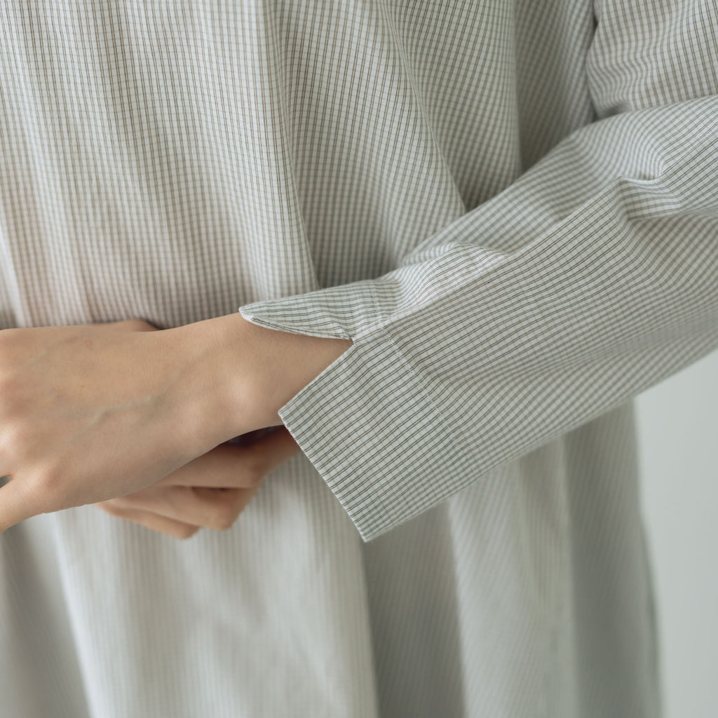 Yoli Check boatneck onepiece ベージュ