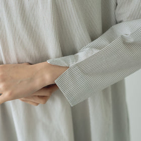 Yoli Check boatneck onepiece ベージュ