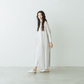 Yoli Check boatneck onepiece ベージュ