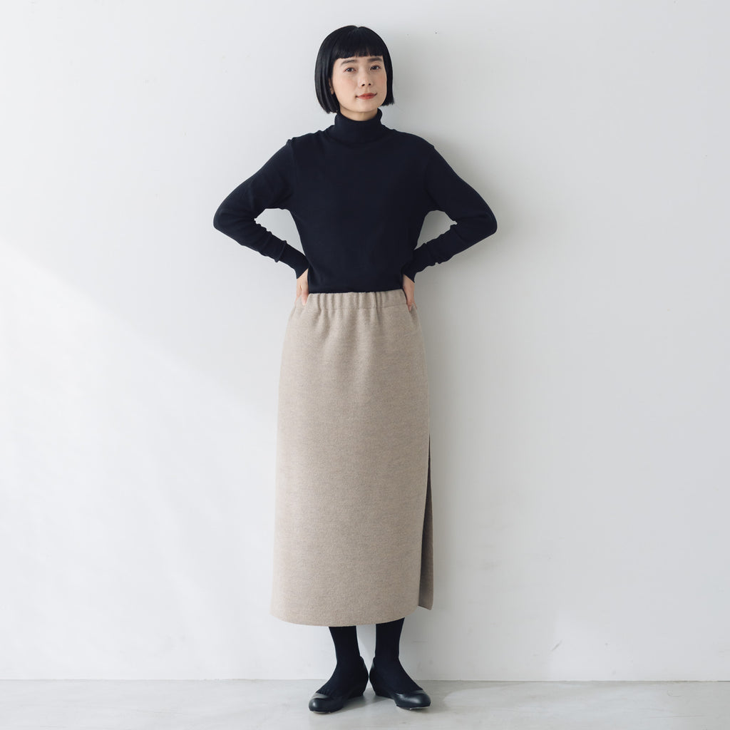 Yoli Felted wool tight skirt