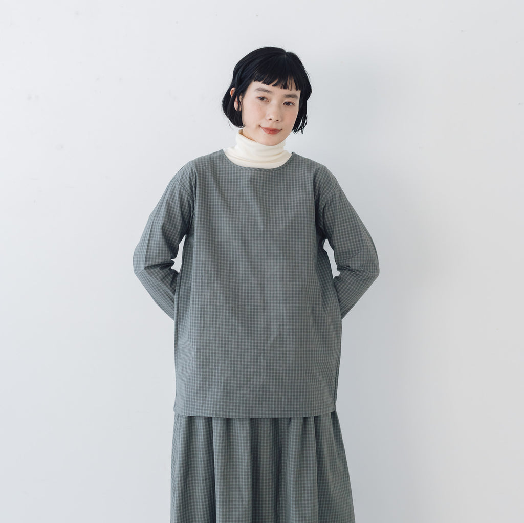 Yoli Check simple blouse