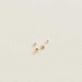 yoriko mitsuhashi あこやパールピアス 3mm