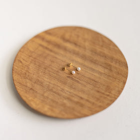 yoriko mitsuhashi あこやパールピアス 3mm