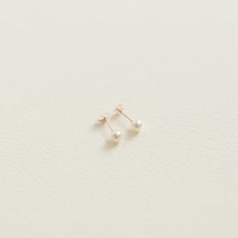 yoriko mitsuhashi あこやパールピアス 4.5mm