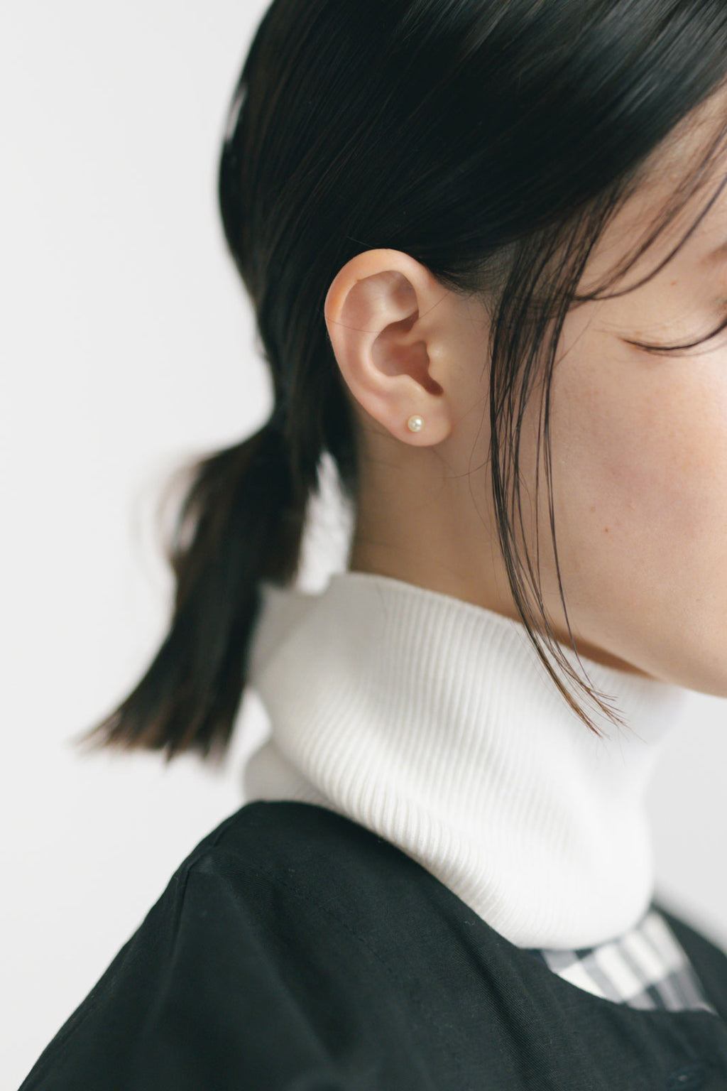 yoriko mitsuhashi あこやパールピアス 4.5mm