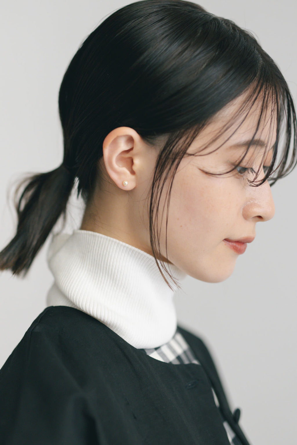 yoriko mitsuhashi あこやパールピアス 4.5mm