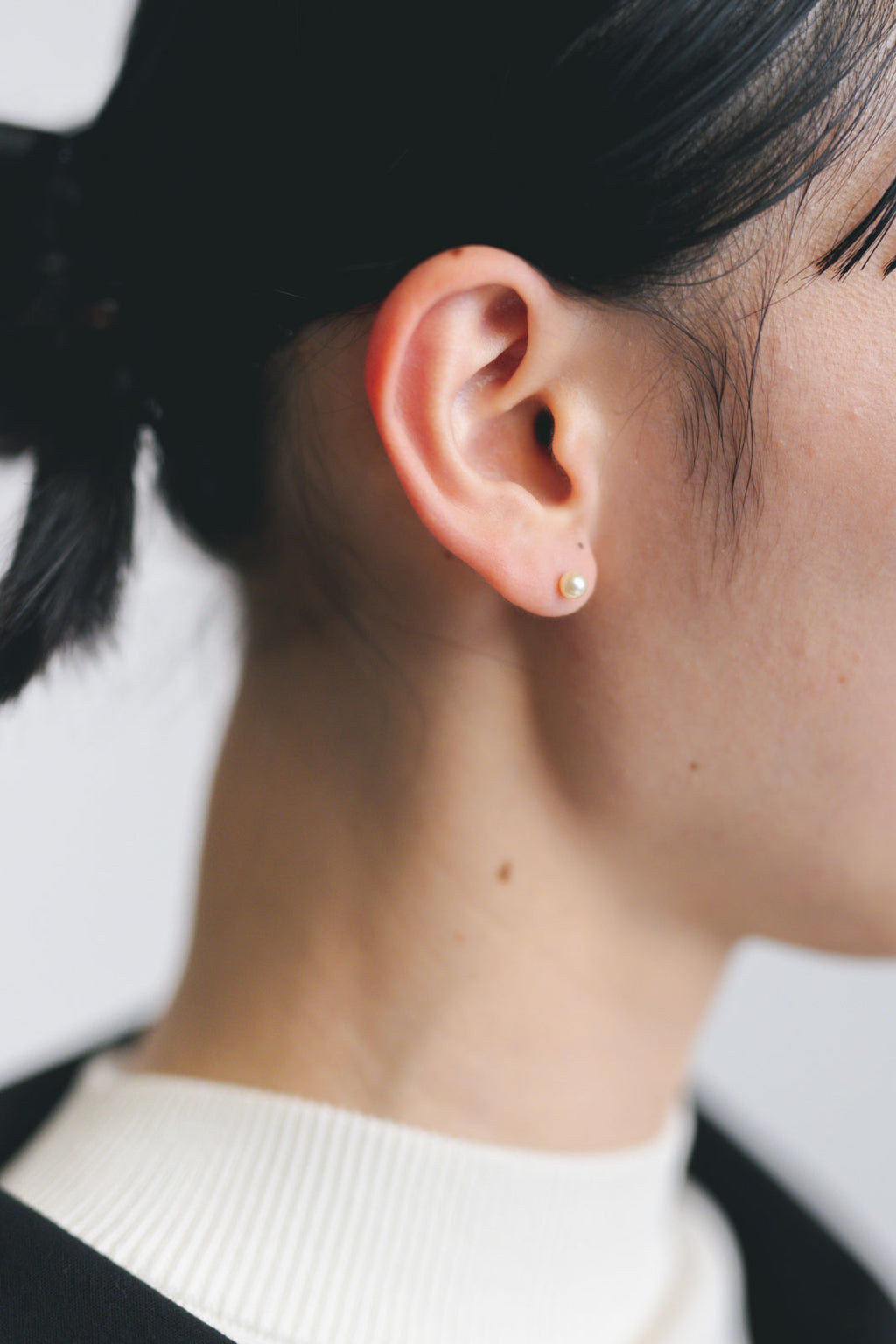 yoriko mitsuhashi あこやパールピアス 4.5mm